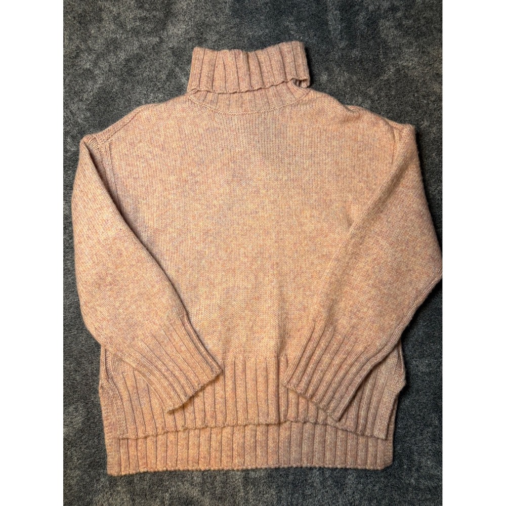 Industry Republic Clothing Pink Marl Turtleneck Sweater Large Oversized Knit
